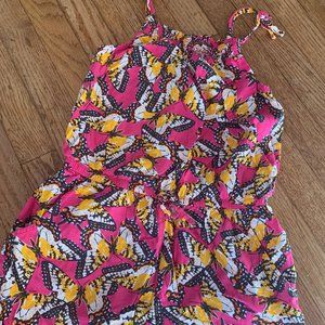 EUC - Summer Butterfly Shorts Romper